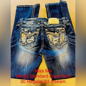 Miss Me Standard Easy Bootcut Wings 30